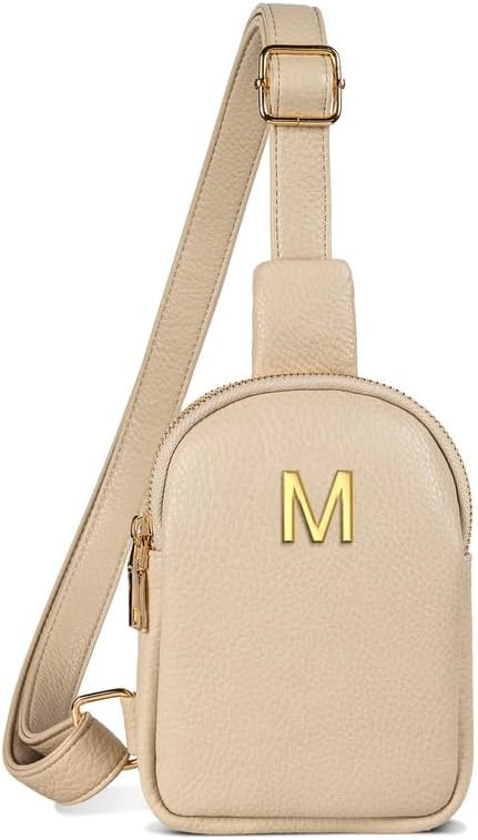 Gifts for 12 13 14 15 16 Year Old Teen Girls, Initial Crossbody Purses for Women, Mini Lightweight Sling Bag, Leather Waterproof, Adjustable Strap, Cute Trendy Stuff, Ideal for Travel