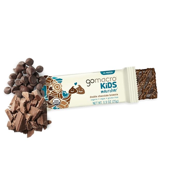 GoMacro Macrobar Organic Vegan Protein Bars - Blueberry + Cashew Butter & Oatmeal Chocolate Chip (2.3 Ounce Bars, 12 Count) (Pack of 2)