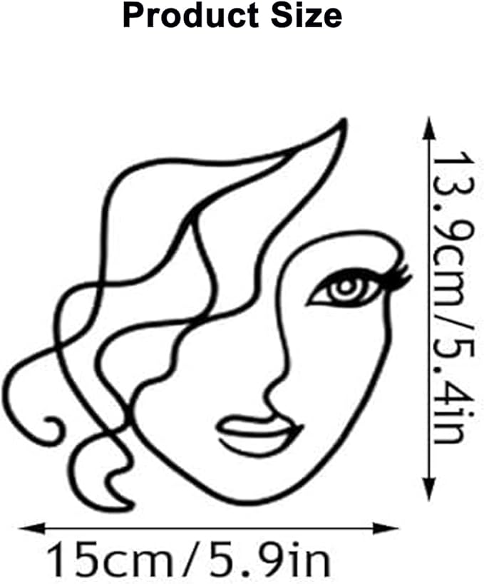 Lady Face Cake Topper, Personalized Acrylic Minimalist Art Lady Girls Cake Topper Vintage Artificial Rose Flower Wedding Cake Toppers for Birthday Party Wedding Bridal Shower
