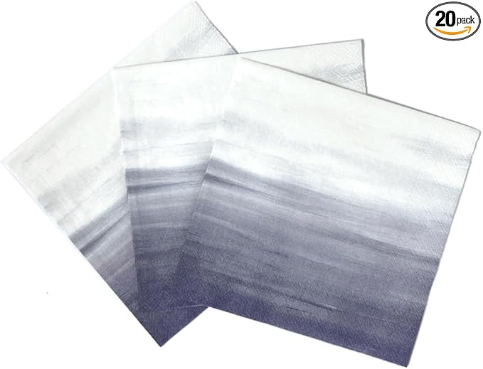 ForYourParty Ombre Patterned Party Napkins (Navy) Pack of 20