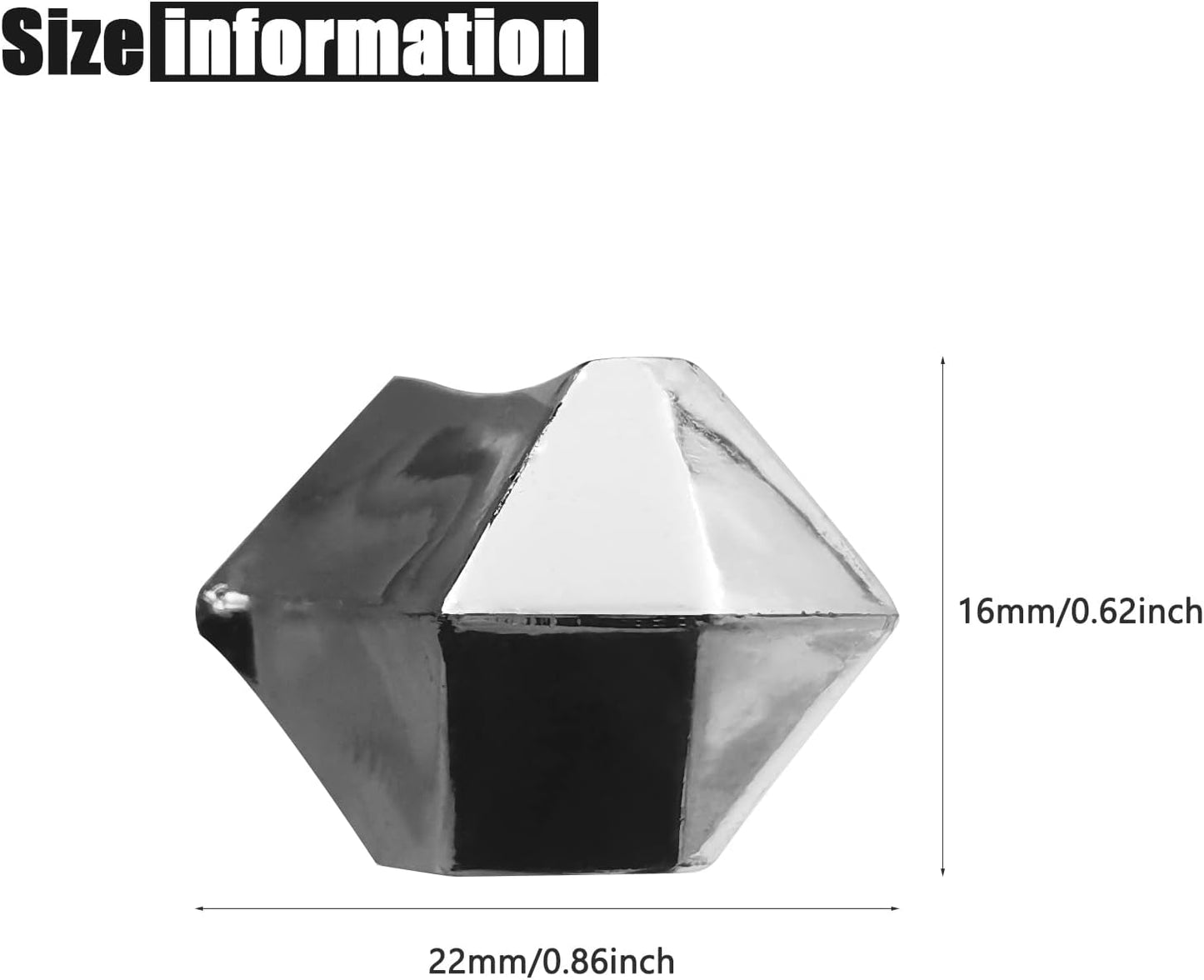 Acrylic Vase Fillers 16 * 22mm 250 PCS, Silver Fake Ice Cubes, Acrylic Ice Cubes Clear Rocks Fake Diamonds Clear Acrylic Vase Filler