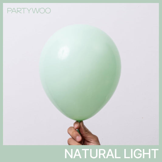PartyWoo Mint Green Balloons 50 pcs 12 Inch Pastel Light Green Latex Helium Balloons for Birthday Baby Shower Gender Reveal Wedding Anniversary Graduation Party Decorations Green-Q06
