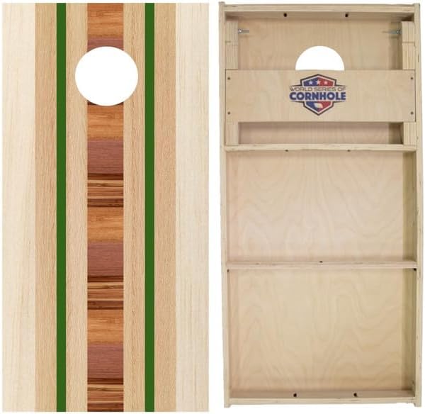 World Series of Cornhole Official Regulation Size Cornhole Boards – Durable All-Wood Construction Bean Bag Toss Set | Rugged Outdoor Game for Tournaments, BBQs, & Backyard Battles