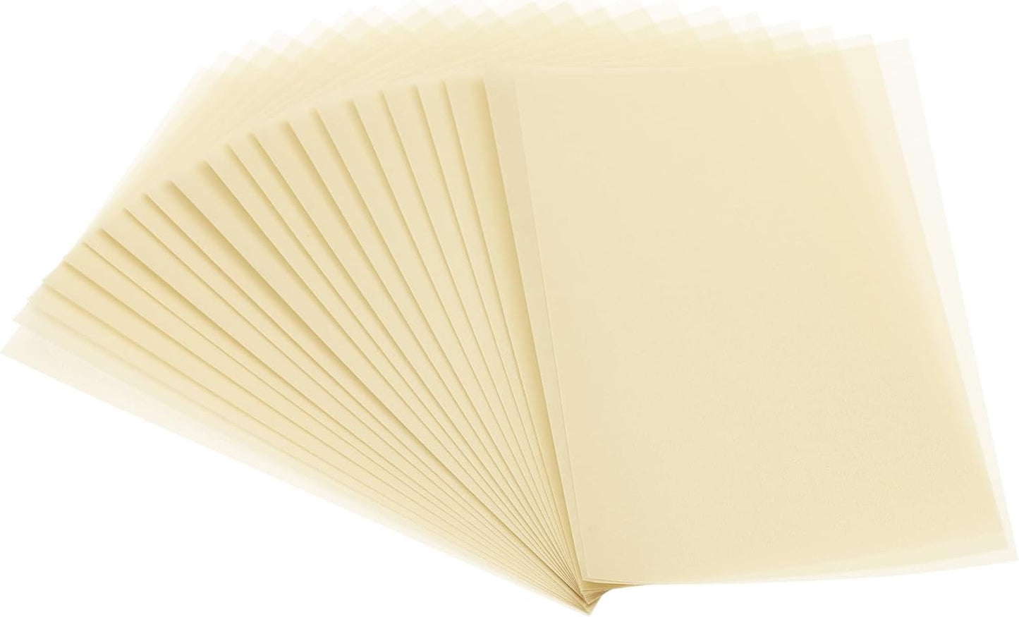 PATIKIL 65 Sheets Vellum Paper 5x7, Vellum Paper Printable Translucent Paper 100GSM for Invitations Printing, Light Gold