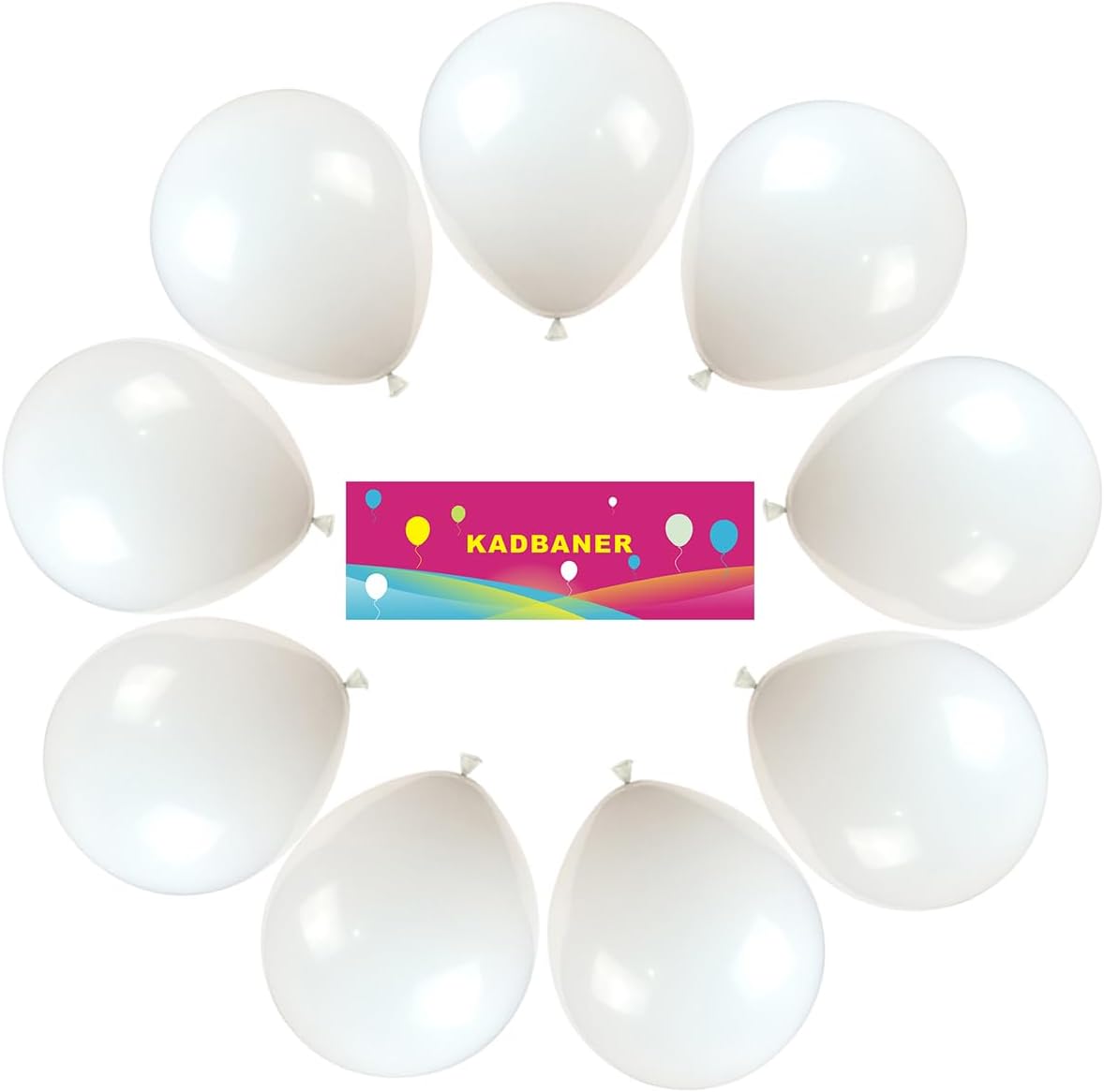 White Balloons,100 Pack 12 Inch Latex Balloons,for Wedding Birthday Party Baby Shower Christmas Party Decorations