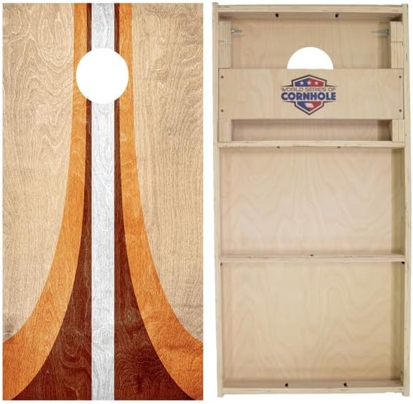 World Series of Cornhole Official Regulation Size Cornhole Boards – Durable All-Wood Construction Bean Bag Toss Set | Rugged Outdoor Game for Tournaments, BBQs, & Backyard Battles