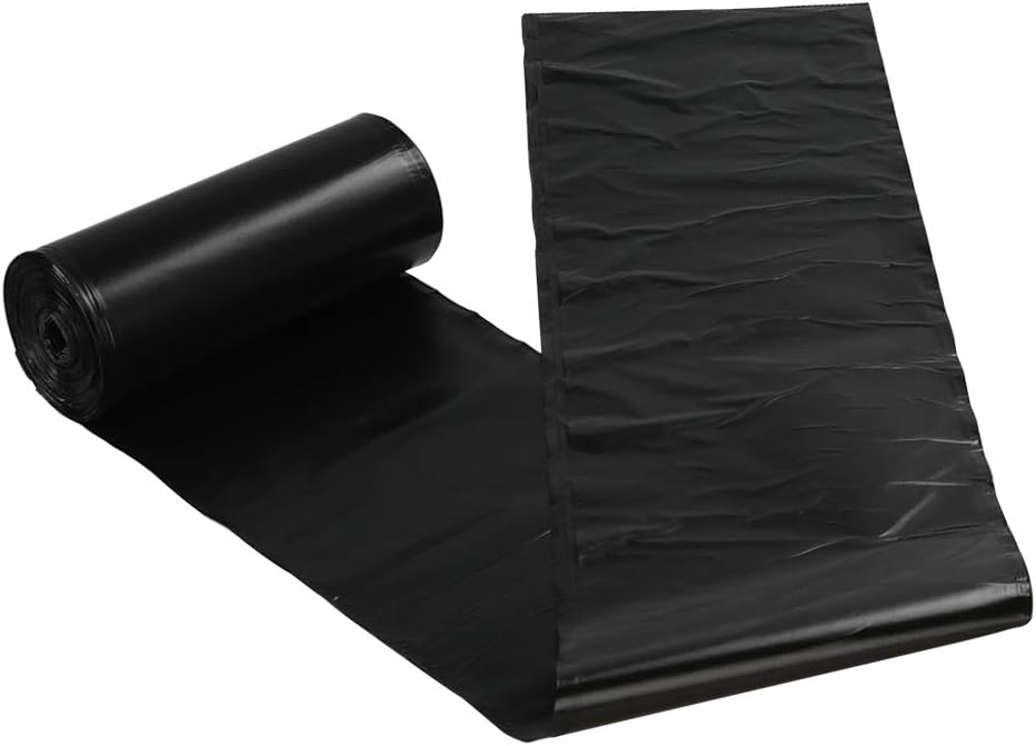 Ramddy 1.5 Gallon Small Trash Bags, Black, 6 Roll/150 Counts