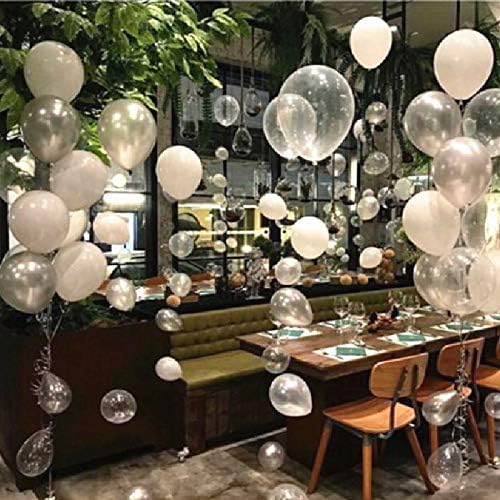 5 inch Mini Latex Party Balloons,Clear,Pack of 120