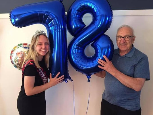 Night Blue 7 Balloon, Number Balloons 40 Inch, 7th Birthday Decorations for Girls Kids, Party Decoration for Women, Number 7 Balloon