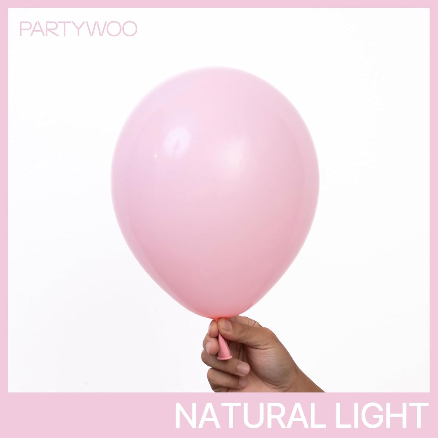 PartyWoo Light Pink Balloons 140pcs Different Sizes of 18 12 10 5 Inch Pastel Pale Baby Pink Balloon Arch Kit Garland for Baby Shower Bachelorette Bridal Shower Birthday Party Decorations Pink-Y48