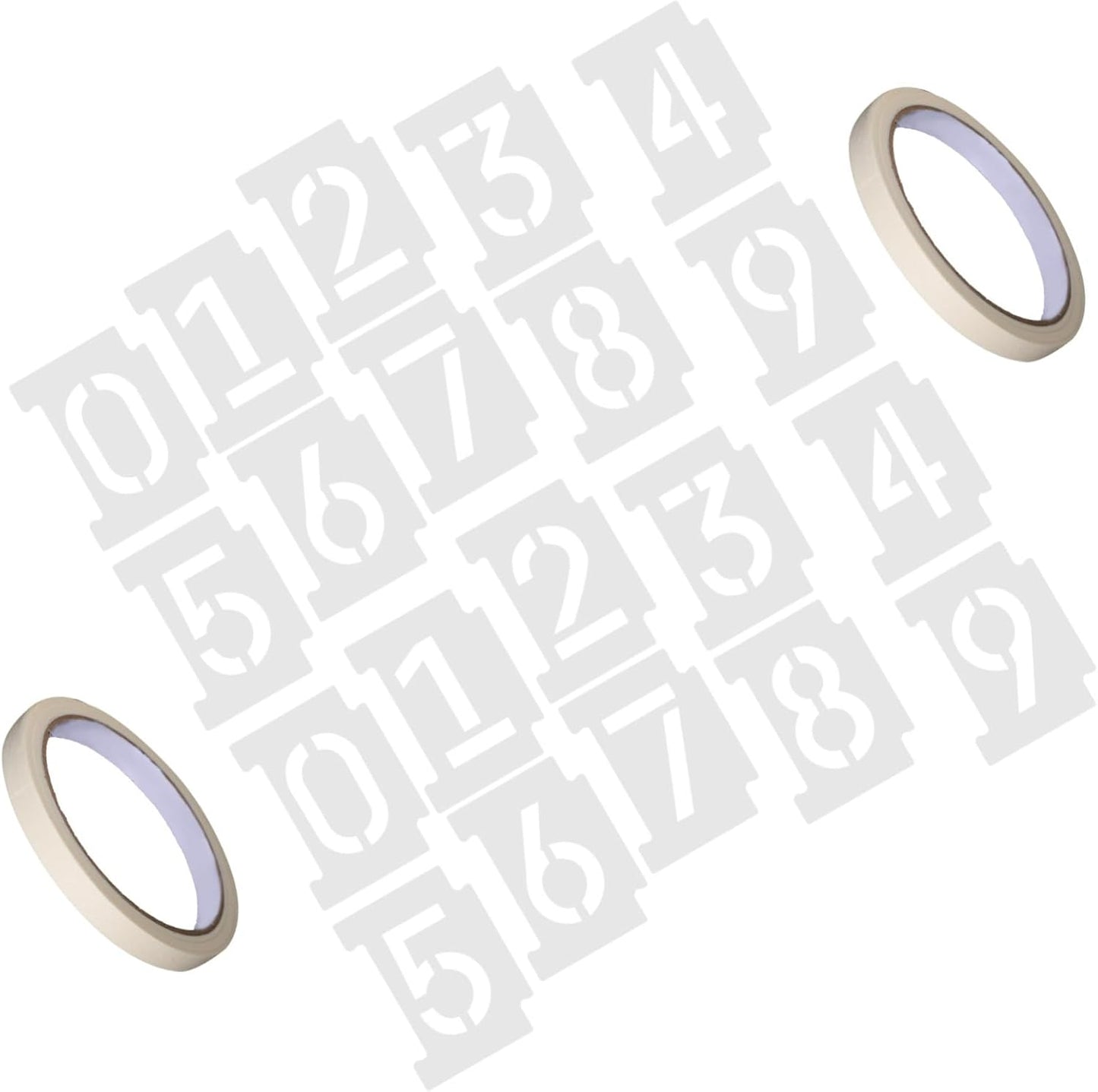 Digital Art Templates 100 Plastic Number Stencils for Wall Decor DIY Projects