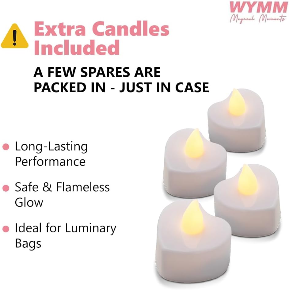 “MR & MRS” light up letters with Tealight Candles and Rose petals included. Luminary Paper Bags to be used as Wedding Decorations for Reception or as Newlywed Gift for the Honeymoon Suite