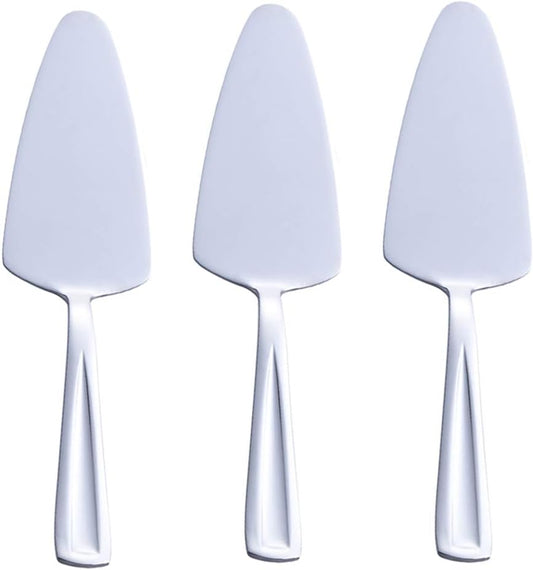 GoGeiLi Pie Cake Server, 9.3-inch Stainless Steel Pizza Pastry Server Set of 3, Dishwasher Safe