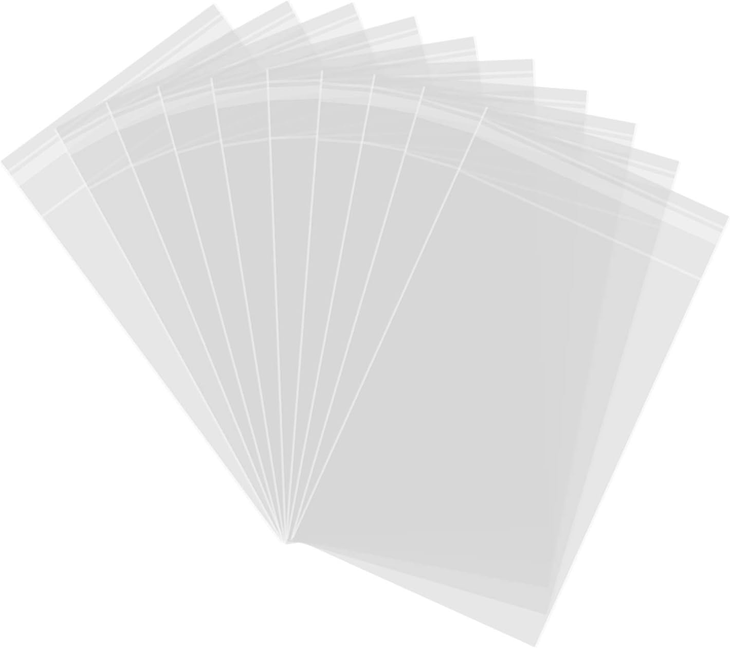 200ct Clear Plastic Bags, Self Sealing Cellophane Bags, Resealable Cellophane Bags for Bakery Cookies Candy Decorative Wrappers (4" x 6")