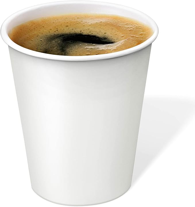 Axe Sickle 300 Pcs 6 Oz Disposable Paper Cups, Hot and Cold Beverage Drinking Cup for Coffee, Water, Juice for Party, Picnic,Travel,and Events
