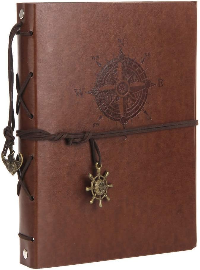 ThxMadam Leather Customize Photo Album Sscrapbook 60 Pages Love Memory Photo Book Vintage Wedding DIY Memory Book,Travelling Journal Scrap Book Family Scrapbook Birthday Christmas Gift for Mother Wife