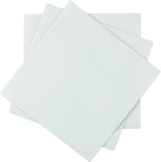 Sage Green Cocktail Napkins 5 * 5inch disposable Beverage Napkin paper for Cocktail, Wedding, Dinner，Birthday Party Dessert Wine Paper Napkins（ 120 Count）