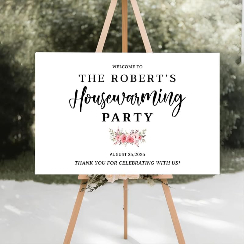 Personalized Housewarming Party Welcome Sign, New Home New Beginning New Memories, Welcome To Housewarming Party, Housewarming Décor, New House Party Sign, Housewarming Party Sign#2