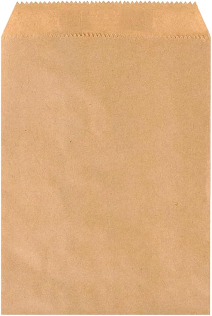 NICOHACU 1000 Pack 5x7.5 Inch Brown Kraft Paper Bags: Eco-Friendly, Reusable; Ideal for Gifts, Crafts, Party Favors, Snacks, and More