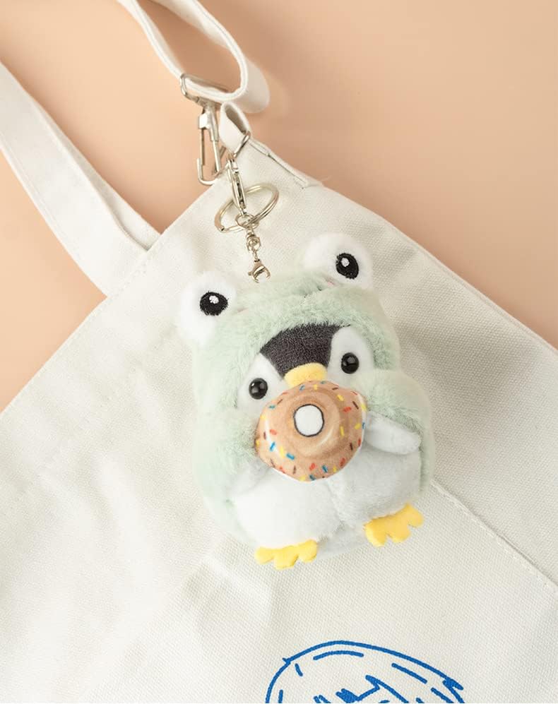 BONICI Men Women Creative Cute Lovely Cosplay Costume Play Changing Clothes Donut Penguin Pendant Keychain Key-Chains Keyring Gift Pendant Handbag Tote Purse Backpack Decoration Car Key -Tiger