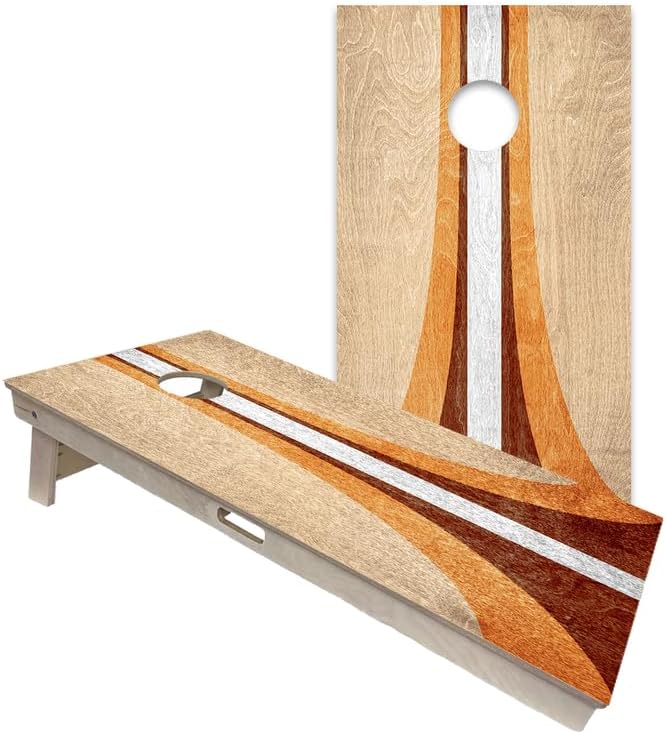 World Series of Cornhole Official Regulation Size Cornhole Boards – Durable All-Wood Construction Bean Bag Toss Set | Rugged Outdoor Game for Tournaments, BBQs, & Backyard Battles