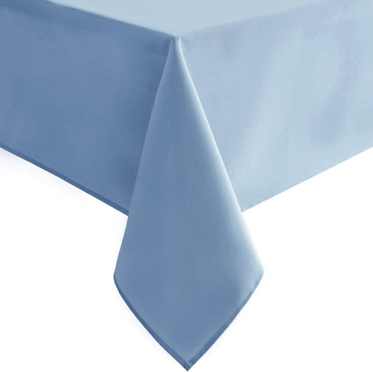 Hiasan Rectangle Tablecloth Dusty Blue - Wrinkle Resistant and Waterproof Washable Polyester Fabric Table Cloth for Dining Party and Outdoor Use, 30 x 60 Inch
