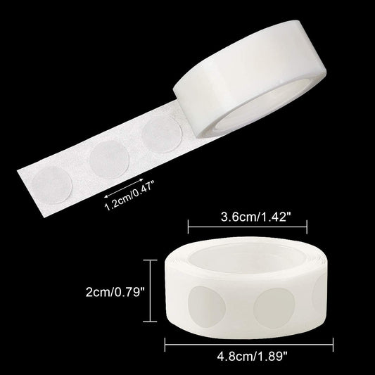 UPINS 300 Pcs Point Dots Balloon Glue Removable Adhesive Point Tape, 3 Rolls Double Sided Dots Stickers for Craft Wedding Decoration