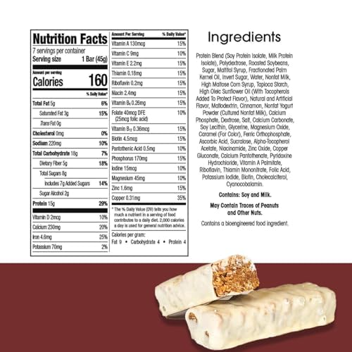 BestMed - High Protein Nutrition Bar - Low-Carb, 15g Protein, Low Sugar, High Fiber, Low Calorie, Meal Replacement Bar (Shortbread Cookie, 1 Box - 7 Count)