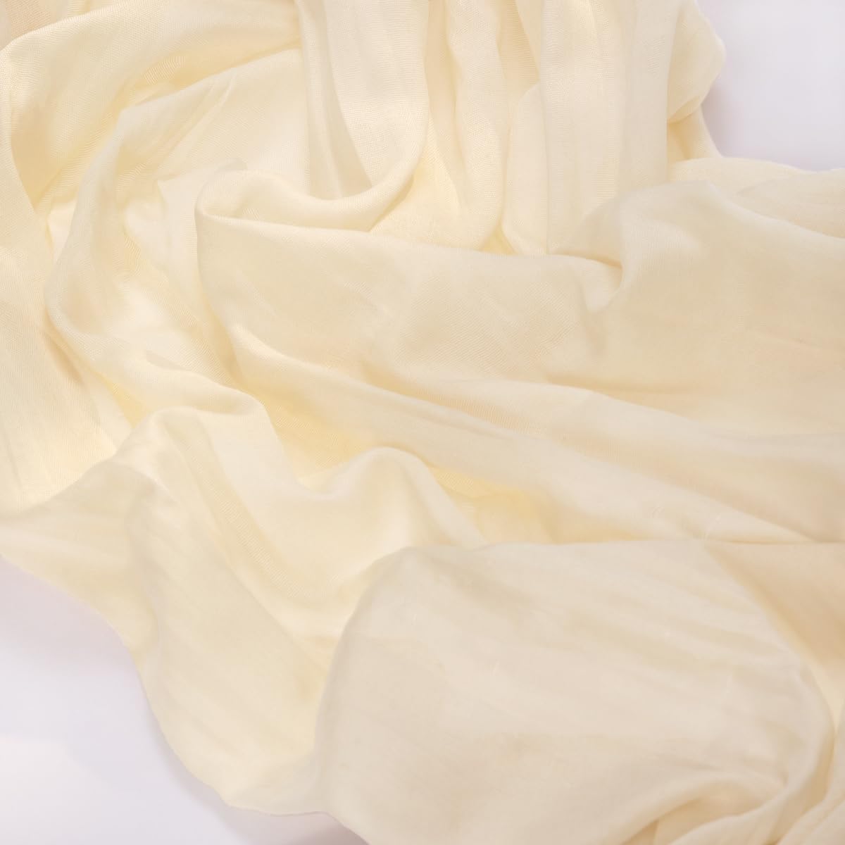MLMC 3 Pack Beige Cheesecloth Table Runner 10ft Rustic Boho Gauze Cream Table Runner Bulk Fall Decor 35x120 Inches for Wedding Bridal Baby Shower Party Decor