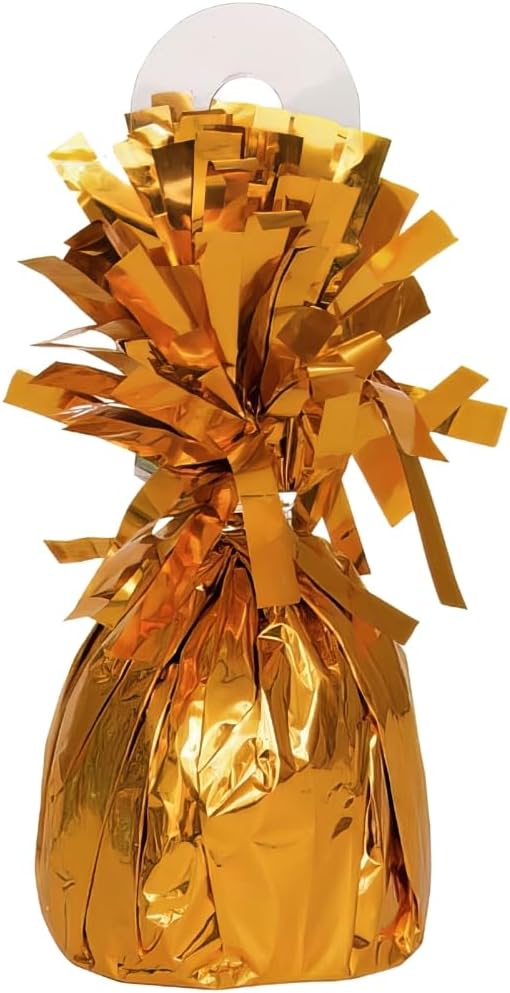 Foil Fringe Foil Balloon Weight | Orange | 1 Pc