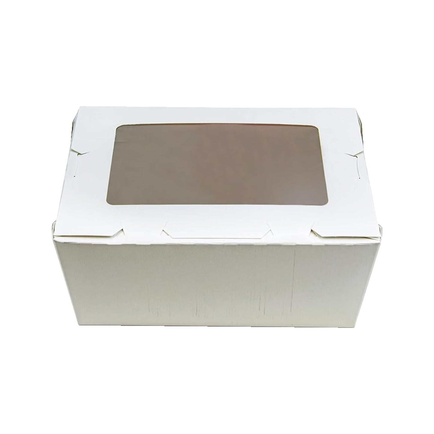 FC Meyer MeyerWindow #3 White Boxes With Window, Disposable and recyclable Paperboard Take Out Cartons, Bakery Boxes, Lunch Box & Go To Food Storage Container, 7 3⁄4” x 5 1⁄2” x 2 1⁄2“, Pack of 140