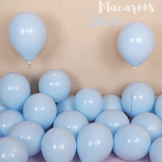 BEISHIDA 50Pcs Light Blue Party Balloons 5 Inch Light Blue Balloon Matte Latex Ballon White Round Balloons for Party Birthday Wedding Graduation Anniversary Baby Shower