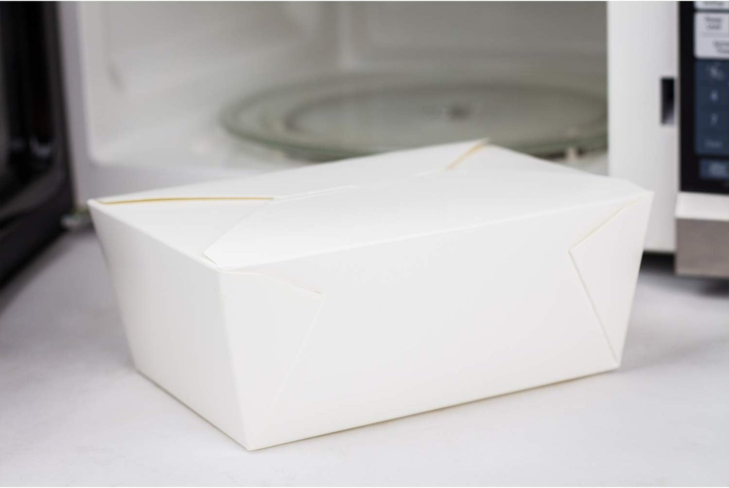 Karat FP-FTG110W 110 fl.oz. 7.8" x 5" X 3.5" Fold-to-Go Box #4 (Pack of 160)