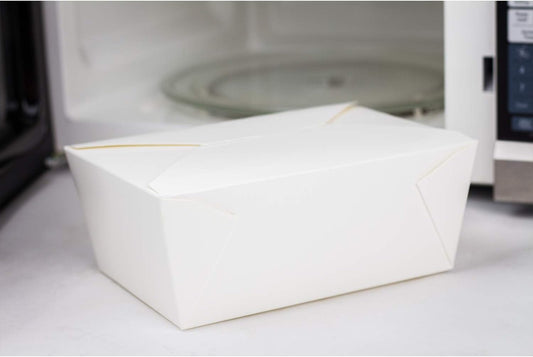 Karat FP-FTG110W 110 fl.oz. 7.8" x 5" X 3.5" Fold-to-Go Box #4 (Pack of 160)