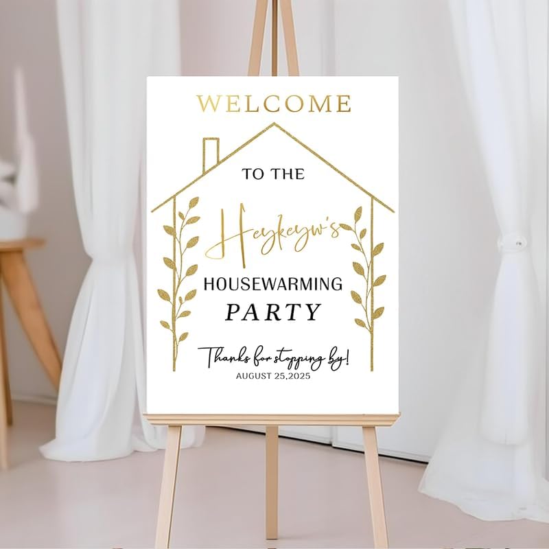 Personalized Housewarming Party Welcome Sign, New Home New Beginning New Memories, Welcome To Housewarming Party, Housewarming Décor, New House Party Sign, Housewarming Party Sign#7