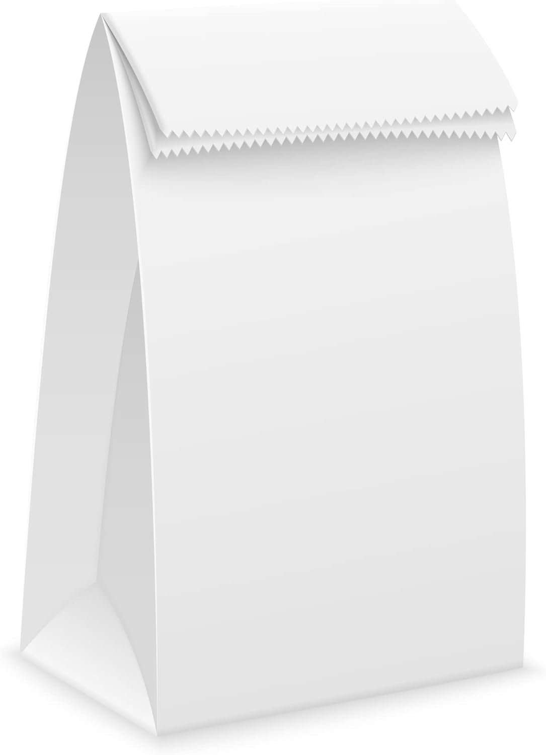 Perfect Stix 4lb Kraft White Paper Bags - Pack of 125ct (Kraft White Bag 4-125)