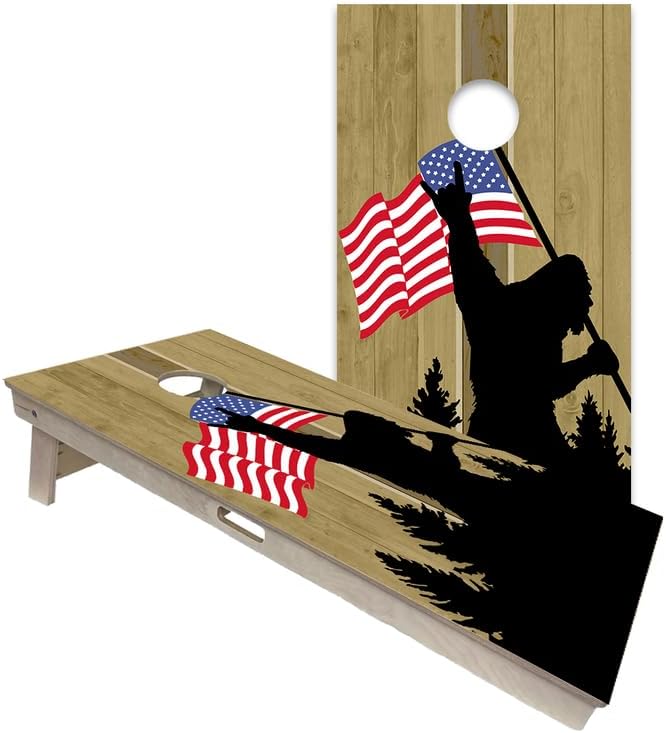 World Series of Cornhole Official Regulation Size Cornhole Boards – Durable All-Wood Construction Bean Bag Toss Set | Rugged Outdoor Game for Tournaments, BBQs, & Backyard Battles
