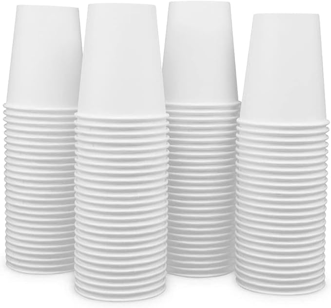Siptown 8 oz 1000 Bulk Pack Disposable Paper Cups for Hot Drinks, Coffee, & Tea | Made in USA (8 oz - 1000 count)