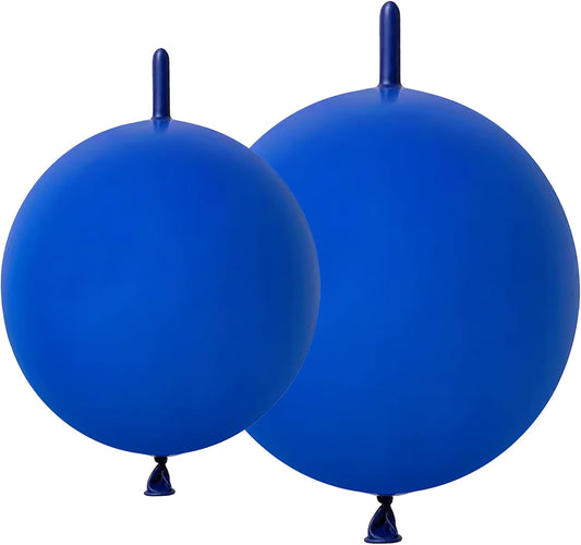 Blue Link Balloons 6 Inch 12 Inch 120 Pcs Latex Linking Balloons for Birthday Wedding Party Festival Decorations
