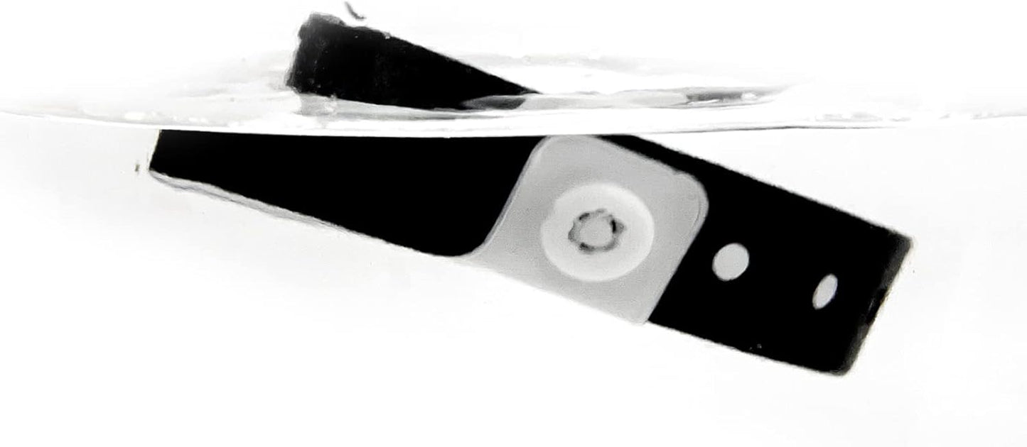 Black Plastic Wristbands-500 Pack Colored Identification Wristbands for Events, Waterproof Lightweight Security Vinyl Wristbands for Party Concert Club Festival Entrance Admission