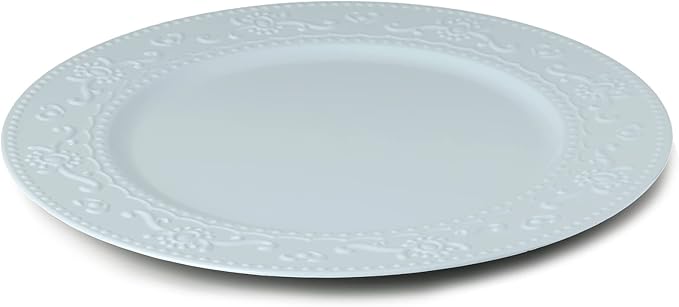 13-Inch Charger Plates, 6Pcs Dinner Plate Chargers Round Server Ware for Wedding, Party, Blue
