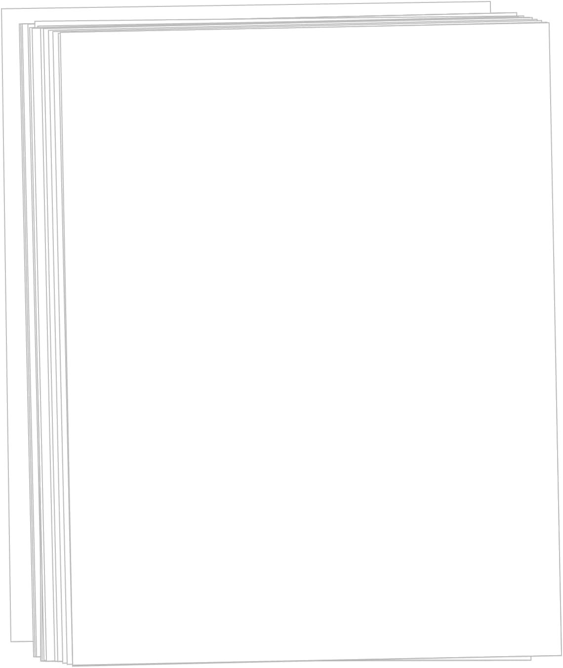 White Cardstock 8.5x11, Creebe 50 Sheets 65lb Card Stock Printer Paper 8.5 x 11 White Paper for Cards Making, Office Printing, Art, Crafts