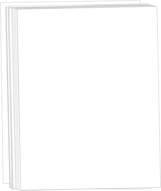 White Cardstock 8.5x11, Creebe 50 Sheets 65lb Card Stock Printer Paper 8.5 x 11 White Paper for Cards Making, Office Printing, Art, Crafts