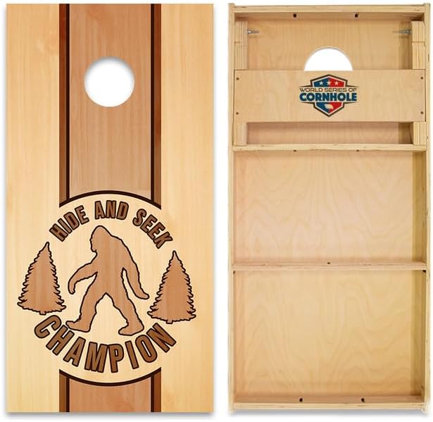 World Series of Cornhole Official Regulation Size Cornhole Boards – Durable All-Wood Construction Bean Bag Toss Set | Rugged Outdoor Game for Tournaments, BBQs, & Backyard Battles