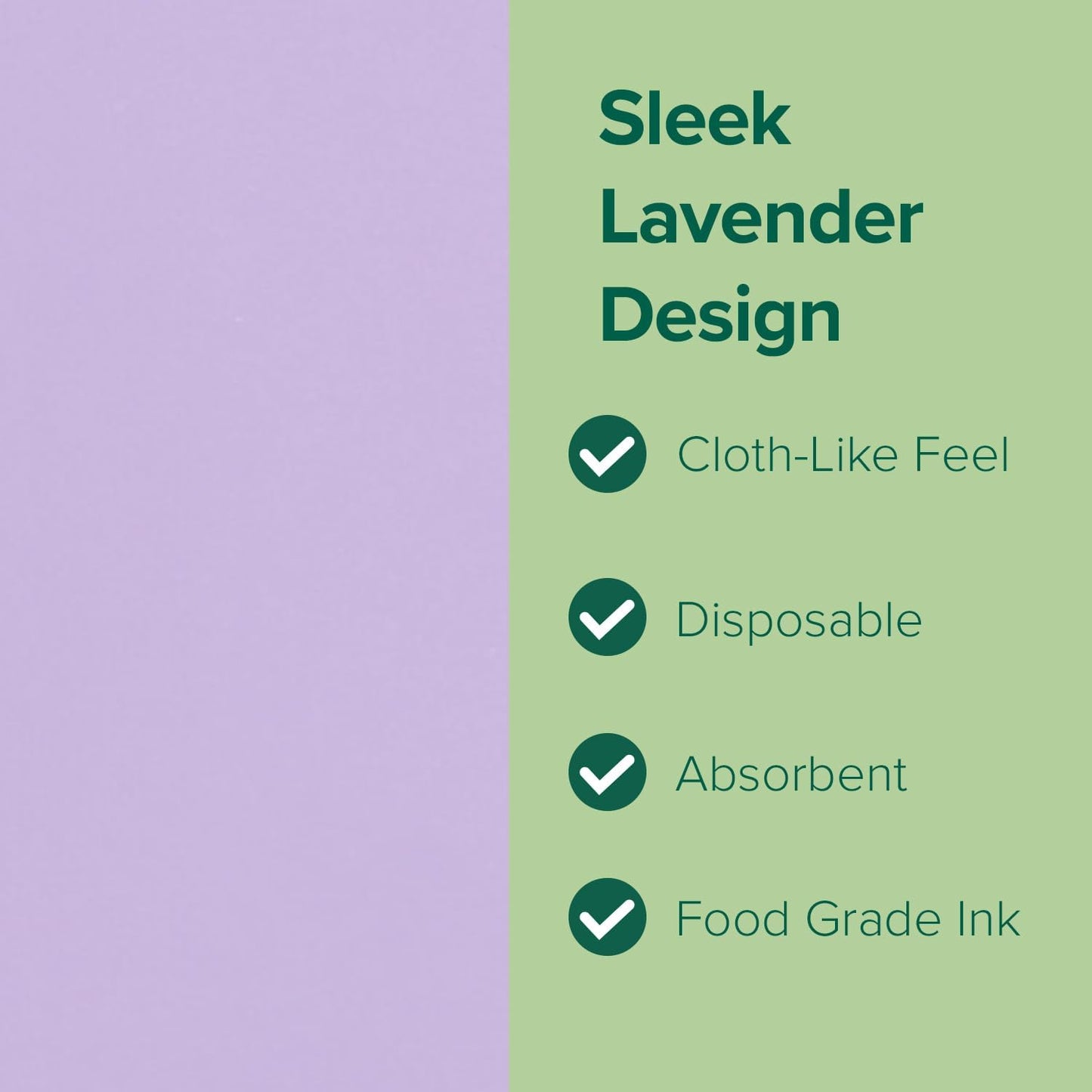 SimuLinen Lavender Beverage Napkin - Disposable and Absorbant - Party Napkin/Cocktail napkins - Pack of 100