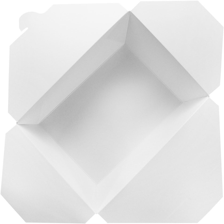 Karat FP-FTG110W 110 fl.oz. 7.8" x 5" X 3.5" Fold-to-Go Box #4 (Pack of 160)