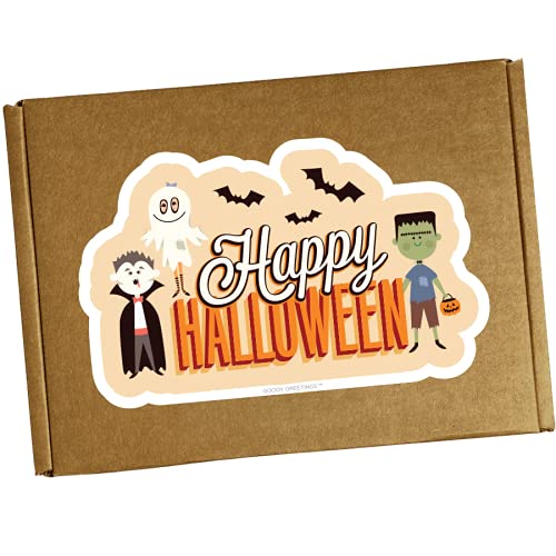Hangry Kit Halloween Care Package Snack Box Variety Pack – 20 Count – Assorted Chips, Cookies, Candy & Crackers – Fun Spooky Design – Gift for Kids, Teens, College Students, or Office - Spooky