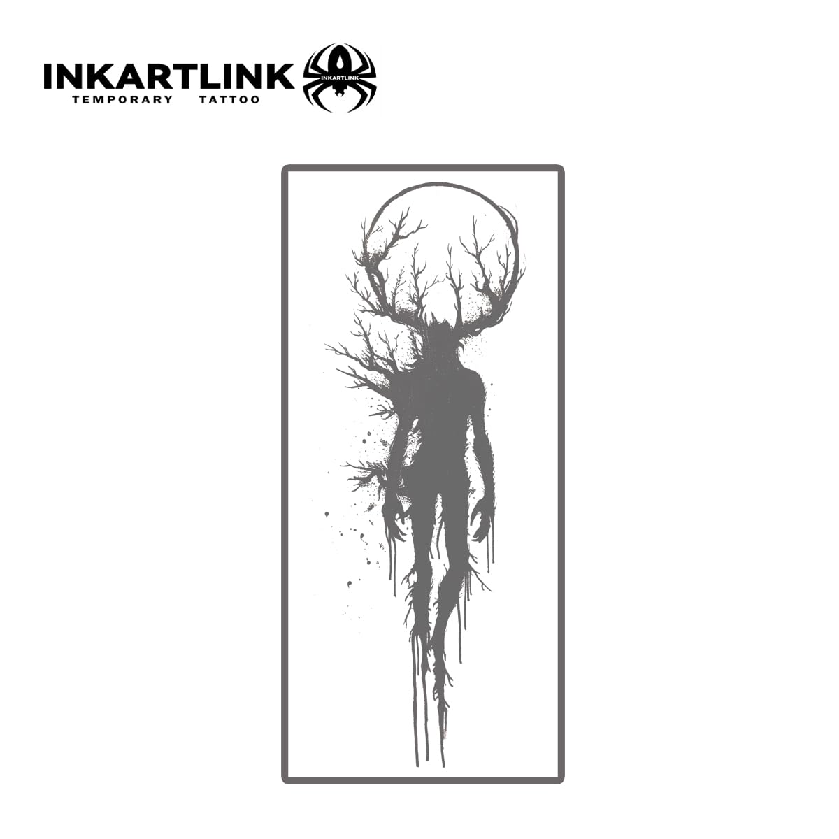 INKARTLINK Tattoo Tech, 2 Sheets Large Semi Permanent Tattoo, Temporary Tattoos, Last 1-2 Weeks, Waterproof, Realistic Look, No Adhesive, No Reflection （Mythology Design)135