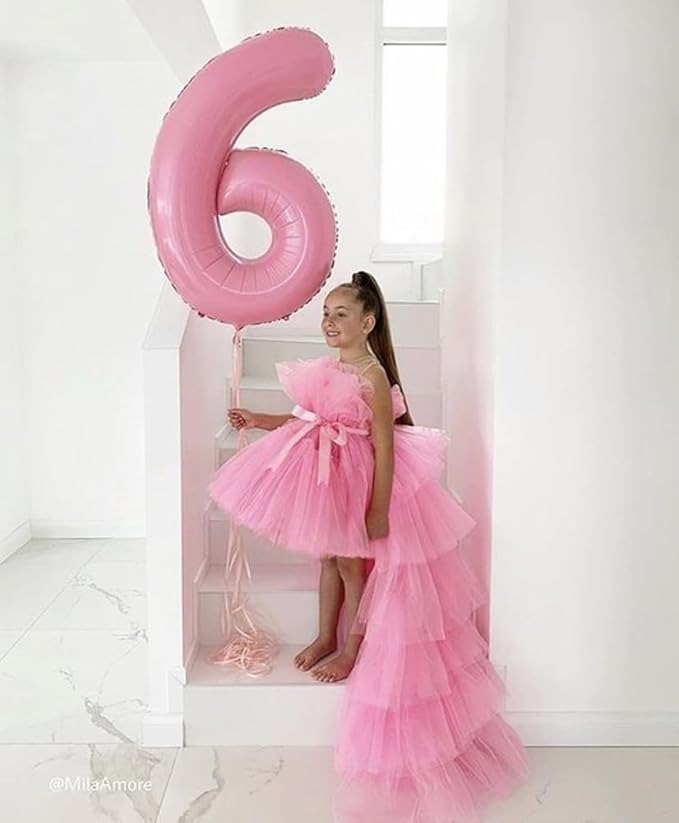 Number 0 Balloons 40 Inch Pastel Pink Number Balloons for 10 20 30 40 50 60 70 80 90 100 Numbers Balloon Birthday Decorations Wedding Event Baby Shower