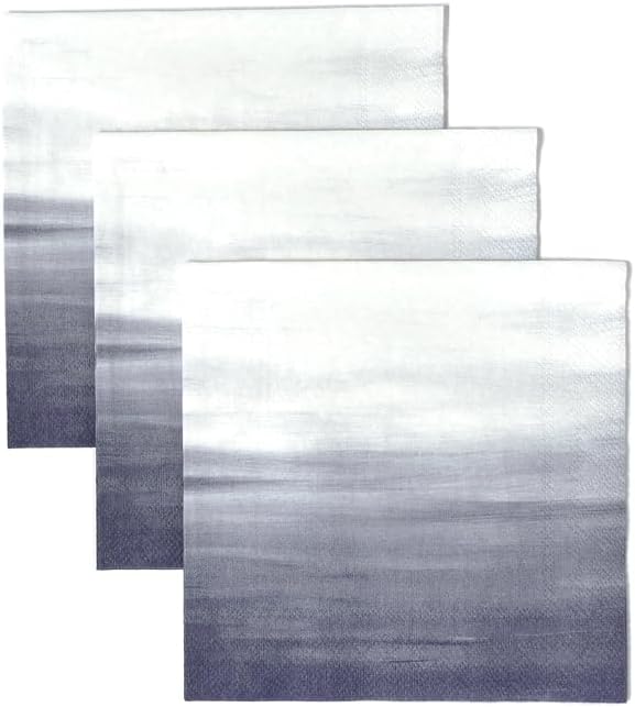 ForYourParty Ombre Patterned Party Napkins (Navy) Pack of 20
